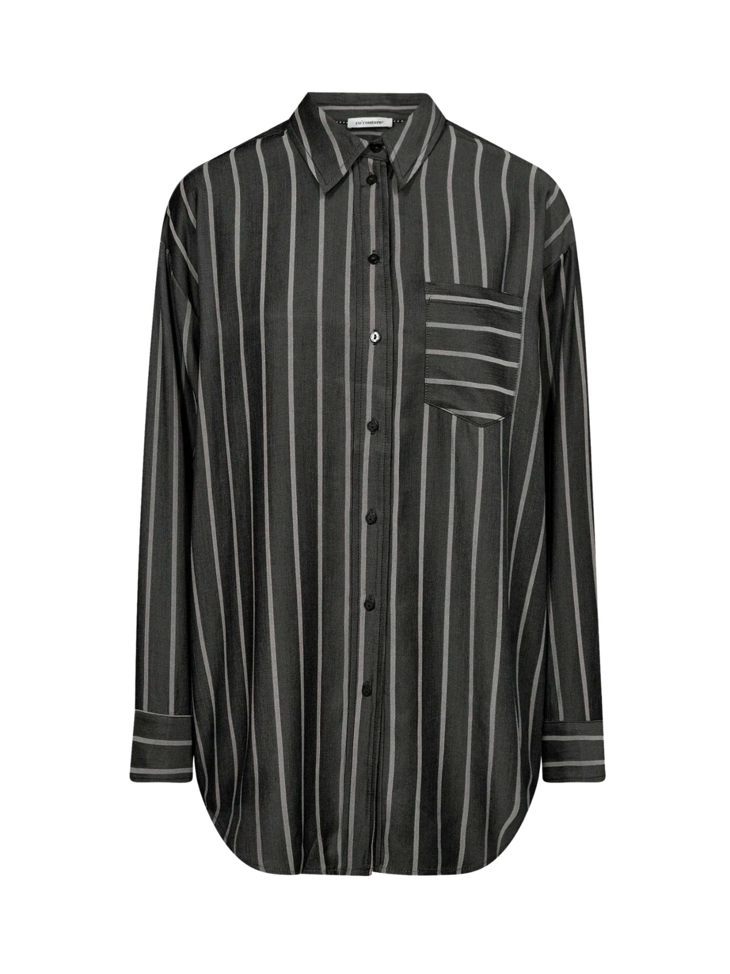 Chemisier 'Sue' co'couture en noir : devant