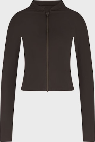 WALLIEN T-shirt Swimsuit 'Rash Guard' in Brown: front