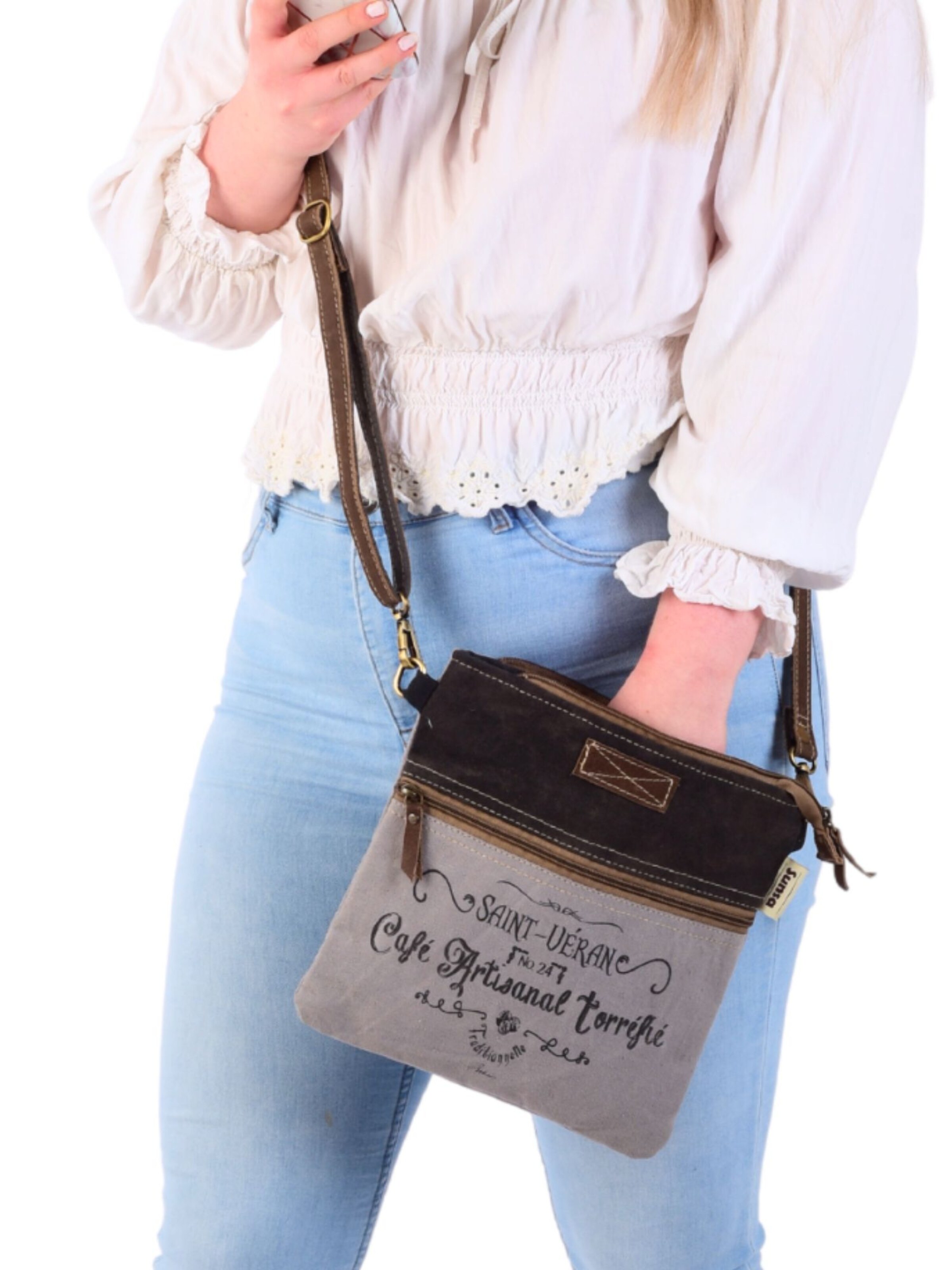 Sunsa Crossbody Bag 'Sunsa' in Grey