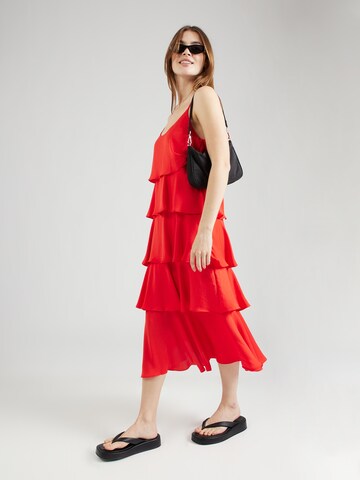 VILA Cocktail Dress 'AMALITA' in Red