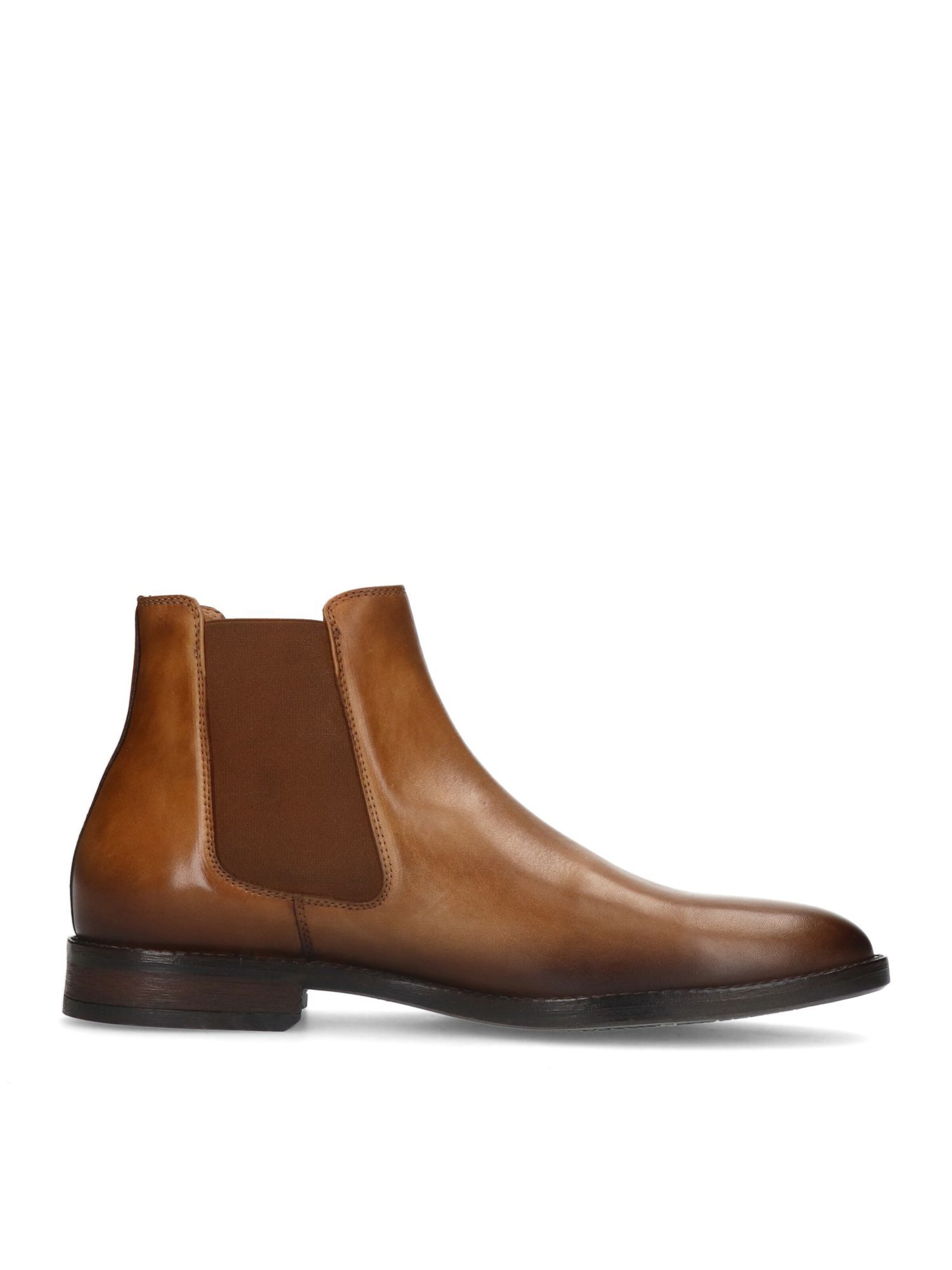 MANFIELD Chelsea-Boots in Braun