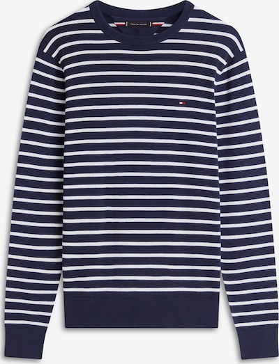 Megztinis 'ESSENTIAL' iš TOMMY HILFIGER, spalva – tamsiai mėlyna / balta, Prekių apžvalga