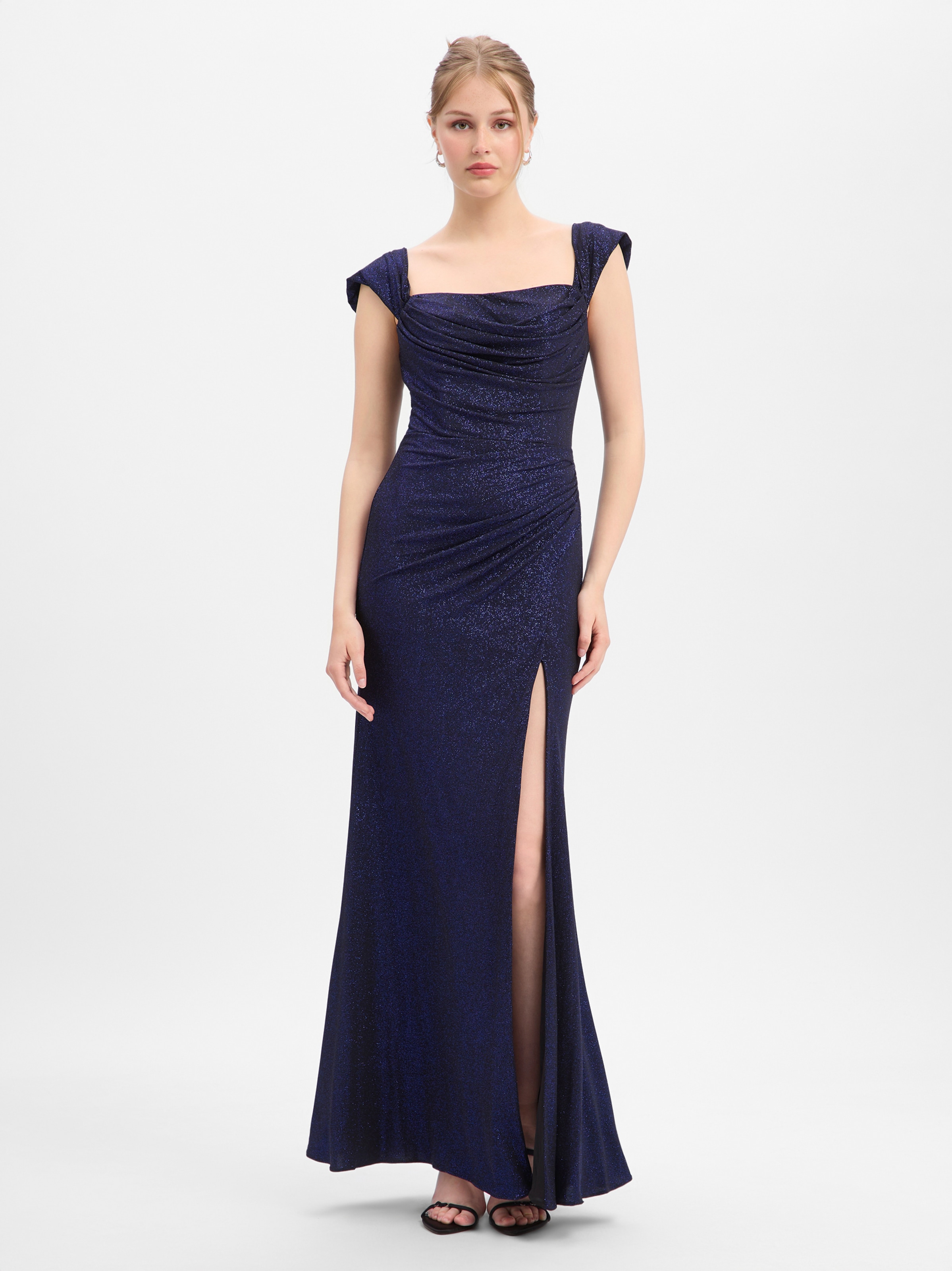Robe de soirée Luxuar Fashion en bleu : devant