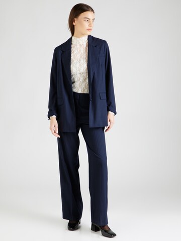 SELECTED FEMME Wide leg Trousers with creases 'PENELOPE' in Blue