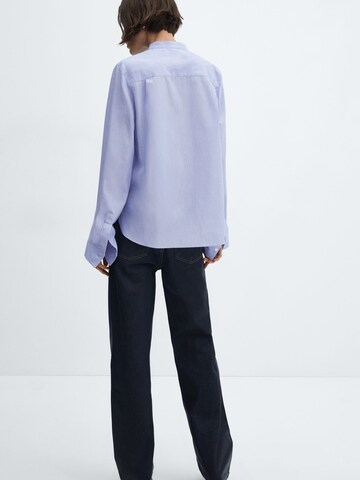 MANGO Blouse 'LUCAS' in Blauw