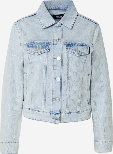 Karl Lagerfeld Veste mi-saison en bleu denim / argent, Vue avec produit