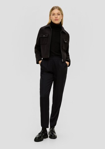 s.Oliver Tapered Broek in Zwart