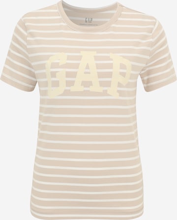 T-shirt 'NOVELTY' Gap Petite en beige : devant