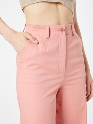 Regular Pantalon à plis Sisley en rose