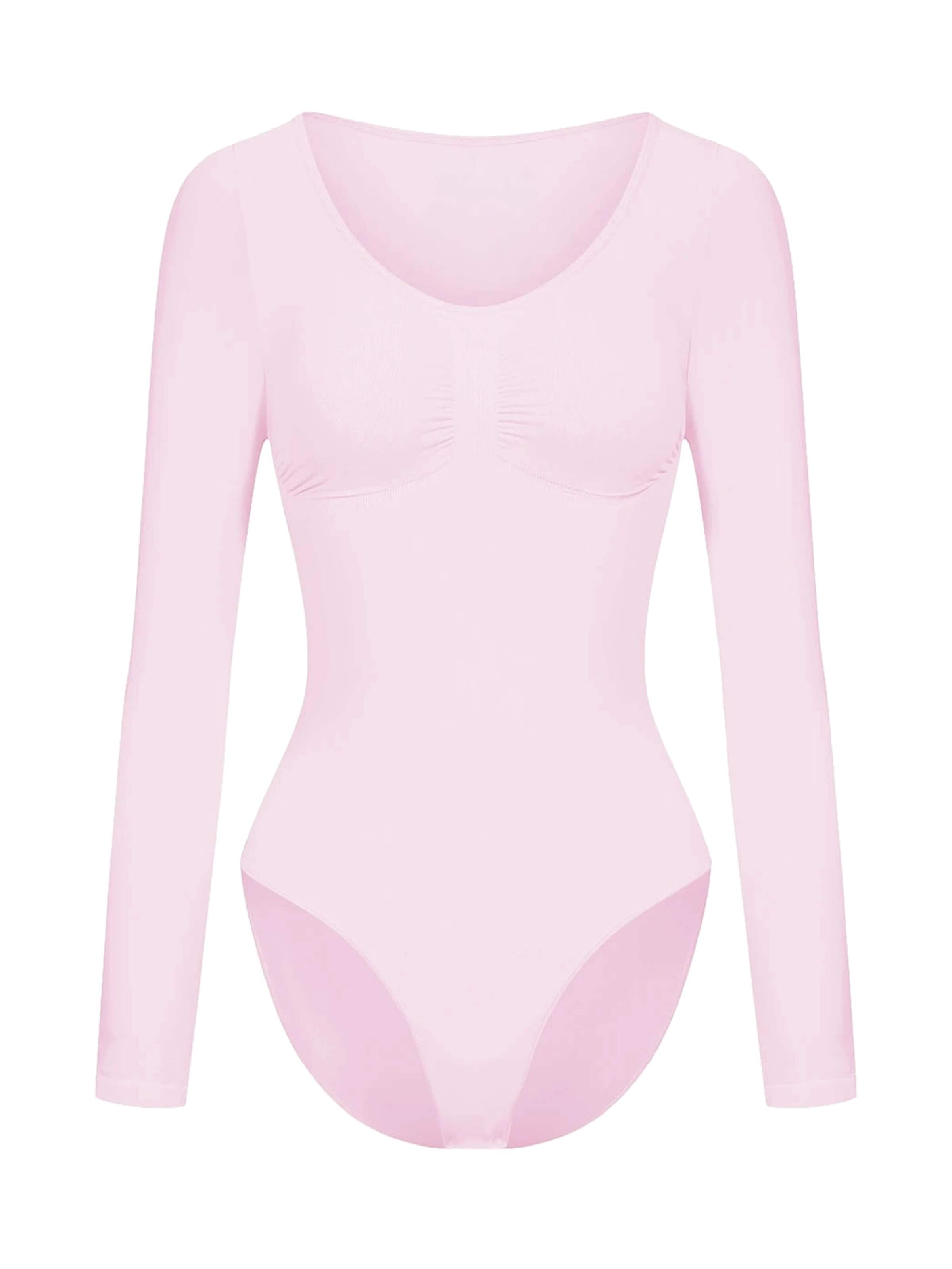 Body modelant 'Bodysuit Sculpting Shapewear Longsleeve mit Slip' cfab en rose : devant