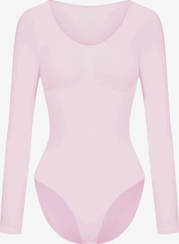 Body modelant 'Bodysuit Sculpting Shapewear Longsleeve mit Slip' cfab en rose : devant