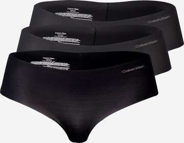 Slip 'Invisibles' de la Calvin Klein Underwear pe negru: față