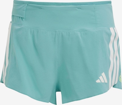 ADIDAS PERFORMANCE Sportske hlače 'Adizero Gel' u tirkiz / svijetlozelena / bijela, Pregled proizvoda