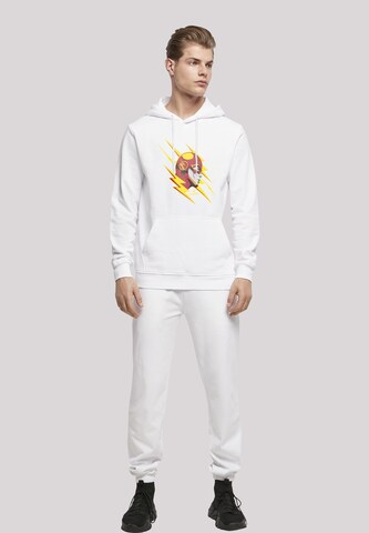 F4NT4STIC Sweatshirt 'DC Comics The Flash Lightning Portrait And Flash' in White