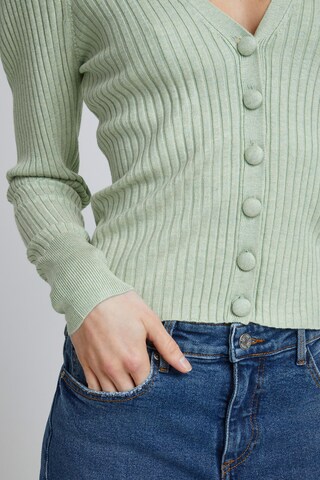 b.young Knit Cardigan in Green