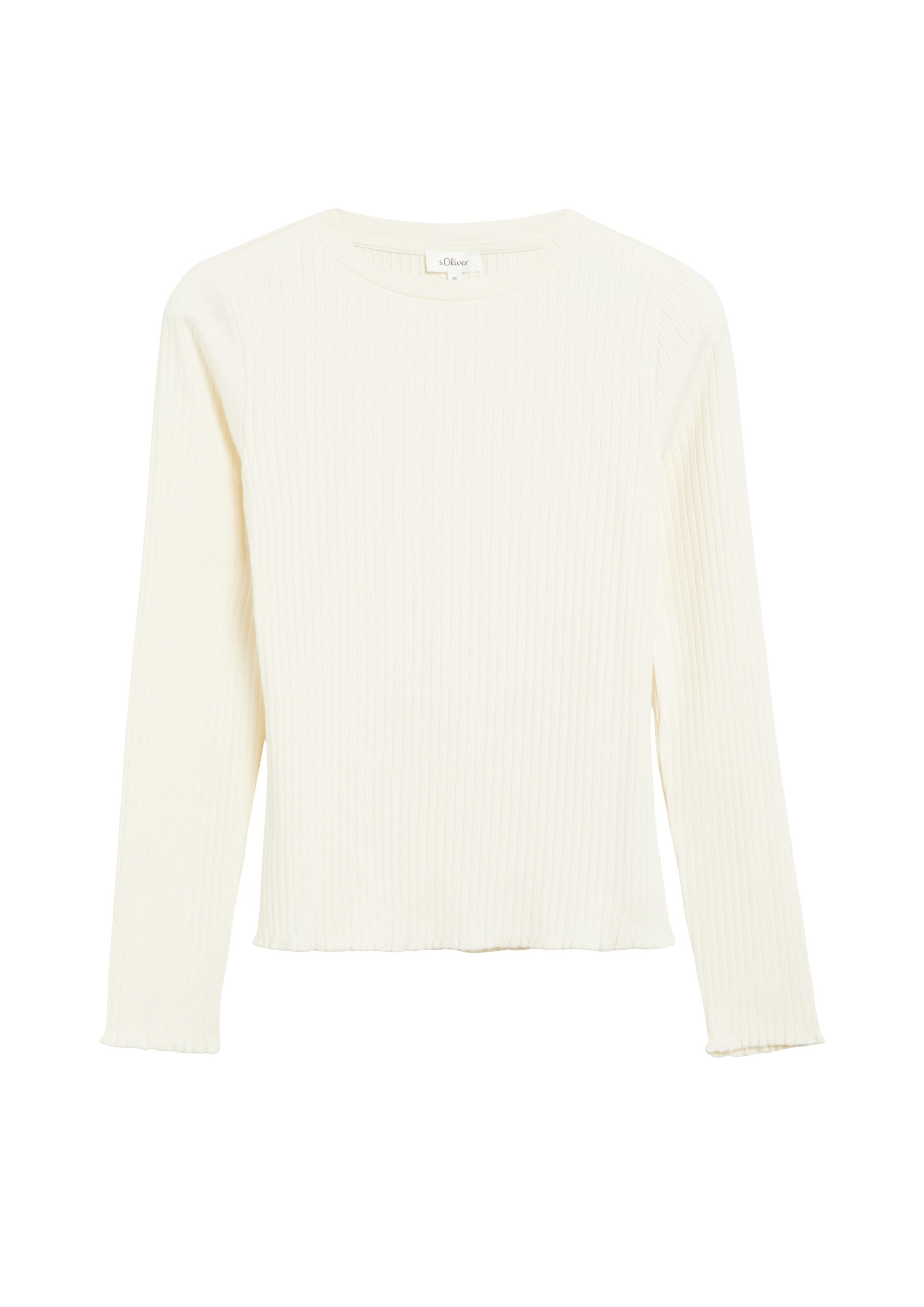 s.Oliver Shirt in Beige: voorkant