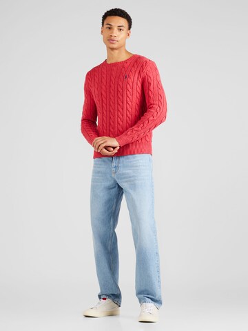 Polo Ralph Lauren Klasický střih Svetr 'Driver' – červená