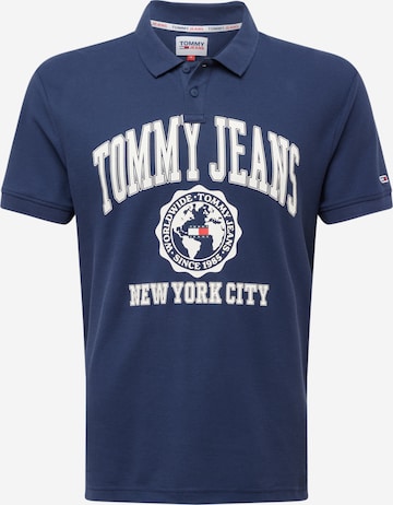 Tommy Jeans - Camiseta 'Collegiate' en azul: frente