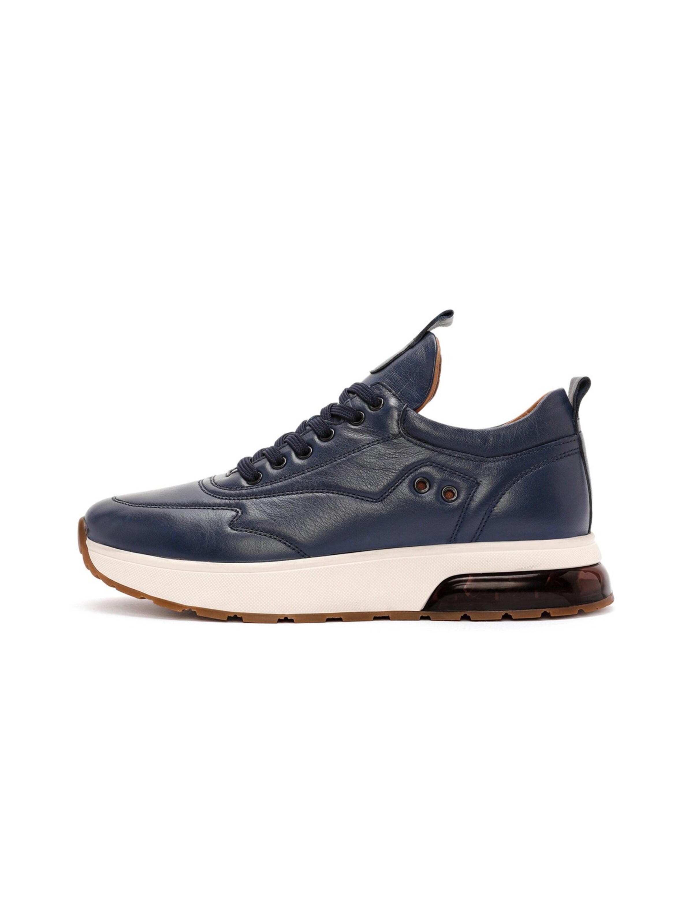 Baskets basses Derimod en bleu : devant