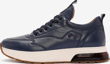 Baskets basses Derimod en bleu : devant