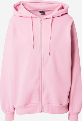 Gina Tricot - Sudadera con cremallera en rosa: frente