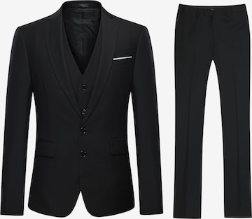 YOUTHUP Suit 'Schlicht' in Black: front