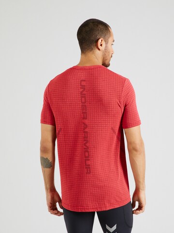 UNDER ARMOUR Funktionsskjorte 'Grid' i rød