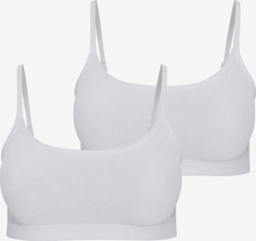 ADIDAS ORIGINALS Bustier BH ' Sport Active Modal Comfort ' in Wit: voorkant