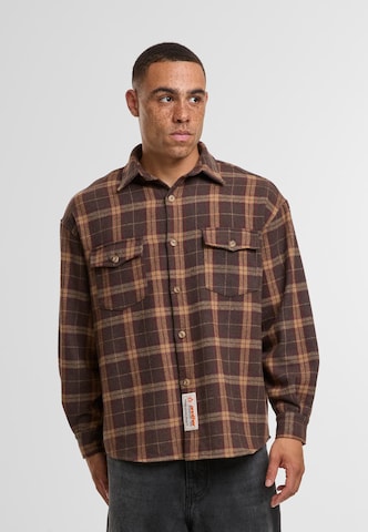 Coupe regular Chemise Another Cotton Lab en marron
