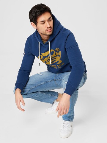 Superdry Sweatshirt 'Nostalgia' in Blau