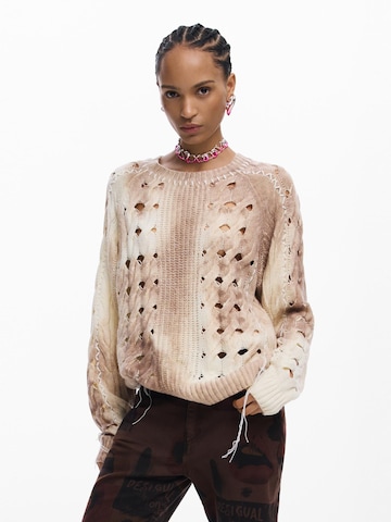Desigual Свитшот в Бежевый: спереди