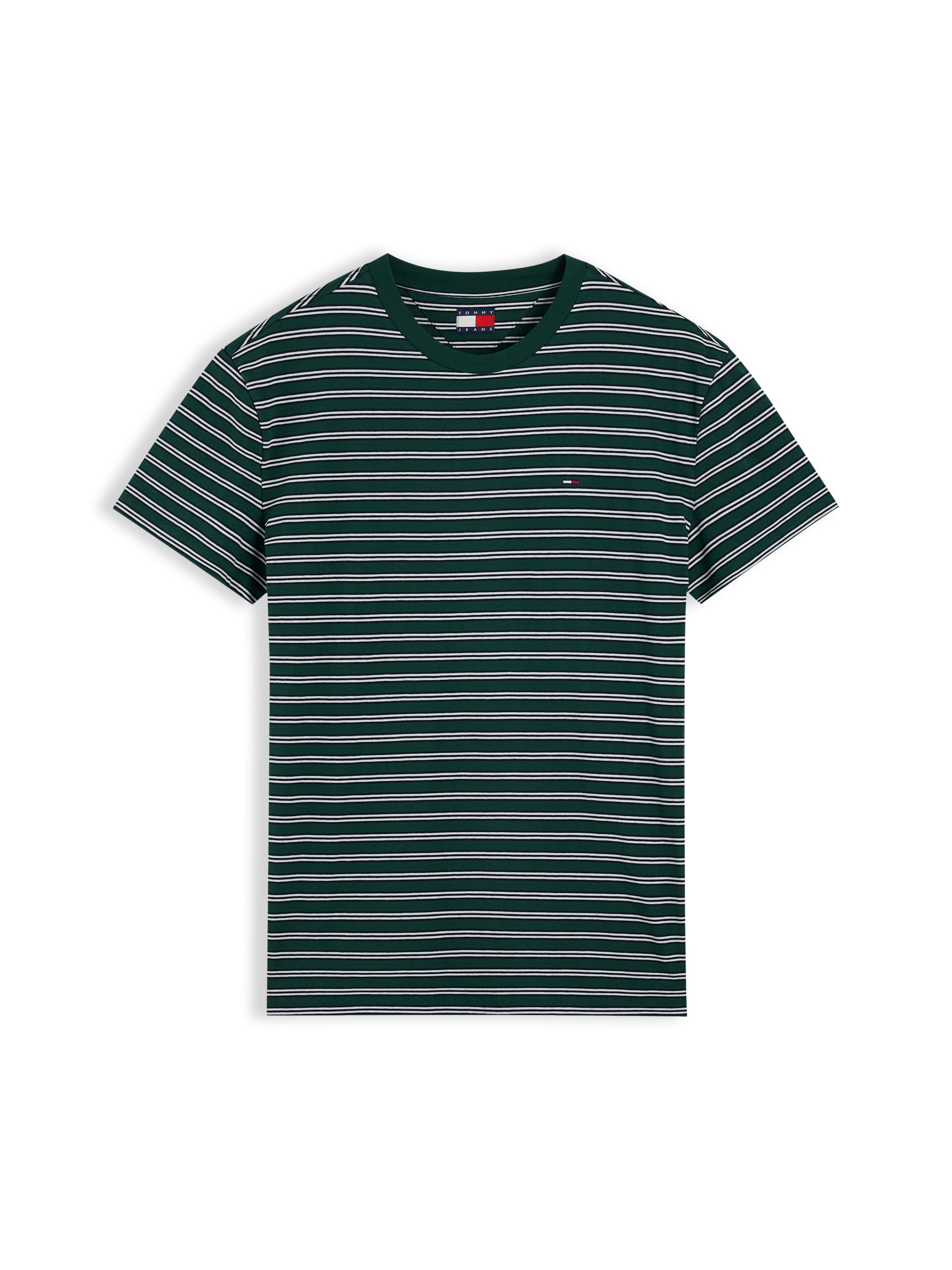 T-Shirt Tommy Jeans en vert : devant