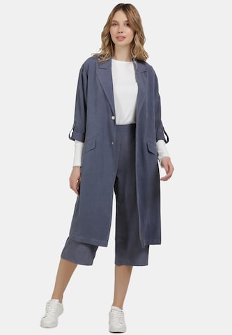 usha BLUE LABEL Between-Seasons Coat in Blue: front