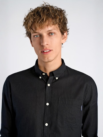 Lindbergh Regular fit Overhemd in Zwart