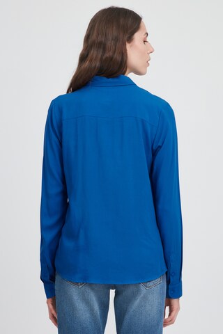 ICHI Blouse 'IHMAIN SH' in Blauw