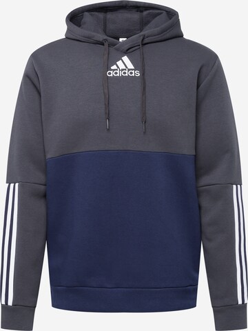 ADIDAS SPORTSWEAR Sportsweatshirt 'Essentials Colorblock Fleece' in Grau: predná strana