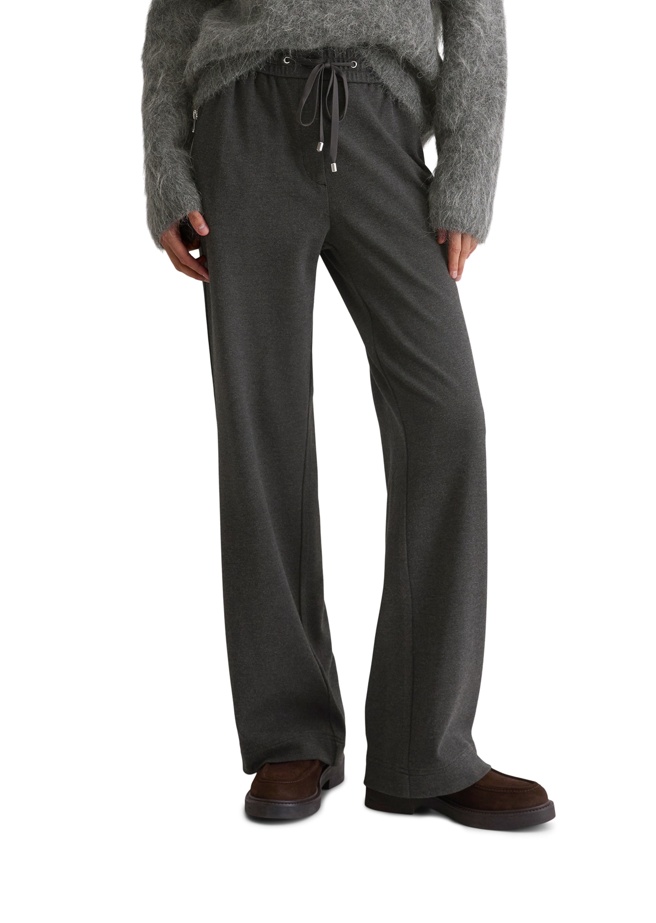 Marc O'Polo Voľný strih Nohavice - Sivá: predná strana