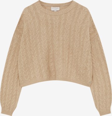 Pull&Bear Pullover in Beige: predná strana