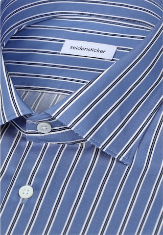 SEIDENSTICKER Slim fit Zakelijk overhemd in Blauw