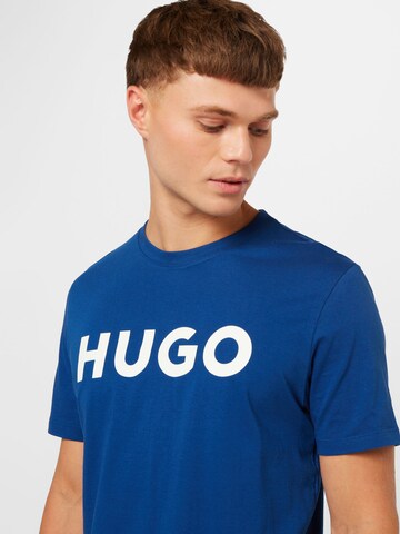 HUGO Μπλουζάκι 'Dulivio' σε μπλε