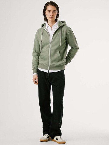 Pepe Jeans Sweatvest 'MACBETH ZIP' in Groen