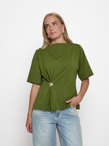 minus - Top 'Sanne' en verde: frente