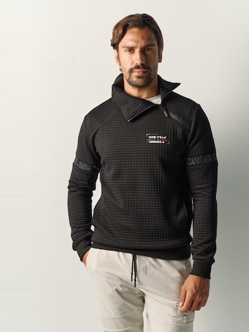 Sweat-shirt KOROSHI en noir : devant