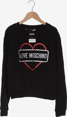 Love Moschino Sweatshirt & Zip-Up Hoodie in S in Black: front