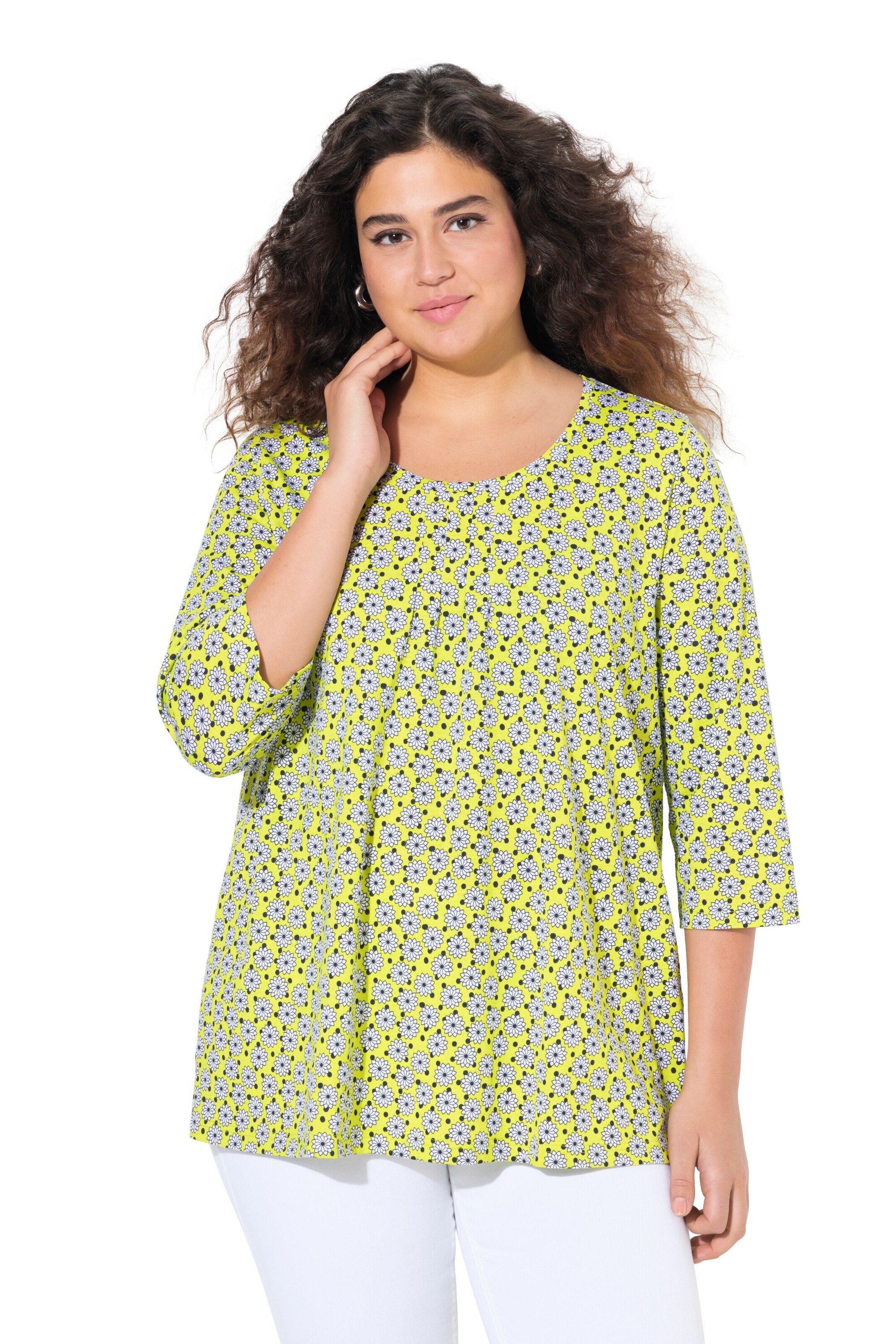 Ulla Popken Shirt in Gelb: Vorderseite