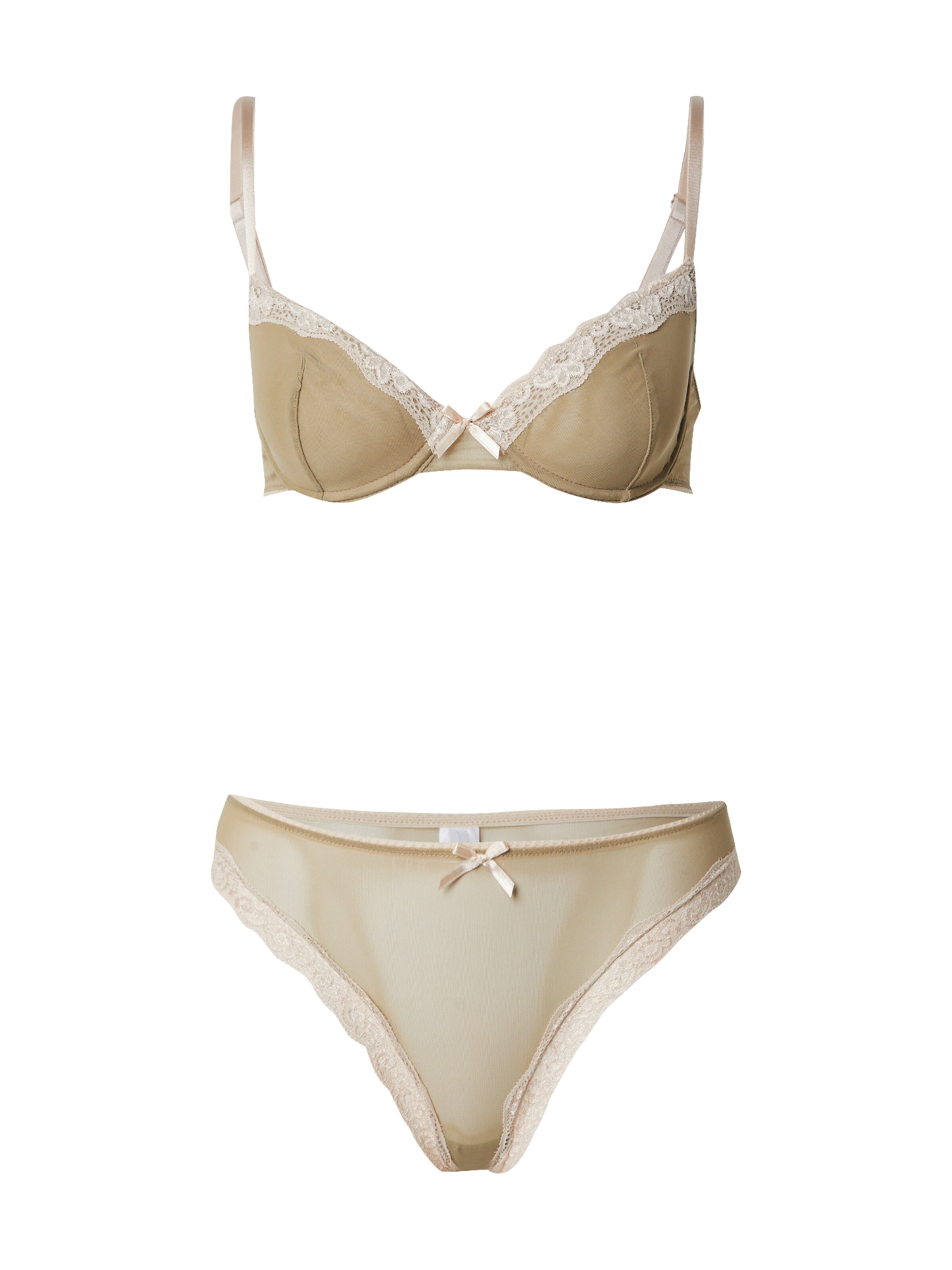 Trendyol - Clásico Conjuntos de ropa interior en verde: frente