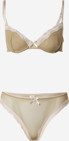 TrendyolT-shirt Kompleti donjeg rublja - zelena boja: prednji dio