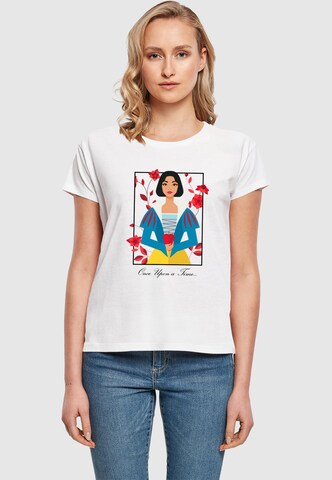 ABSOLUTE CULT T-Shirt 'Snow White - One Upon a Time' in Weiß: Vorderseite