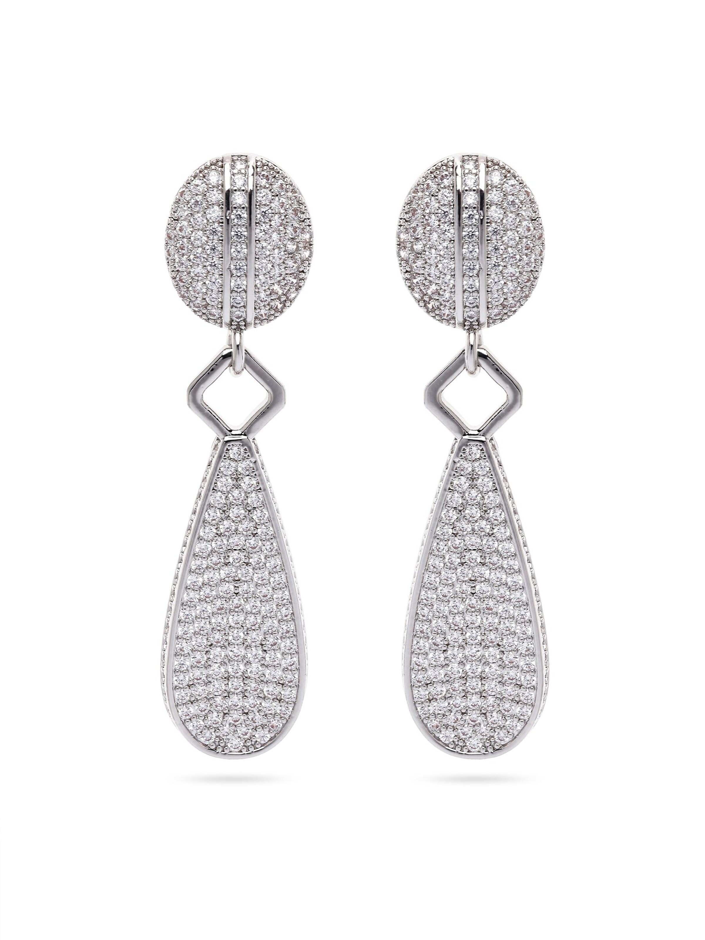 Boucles d'oreilles 'Gabrielaa' AVANT-GARDE PARIS en argent : devant