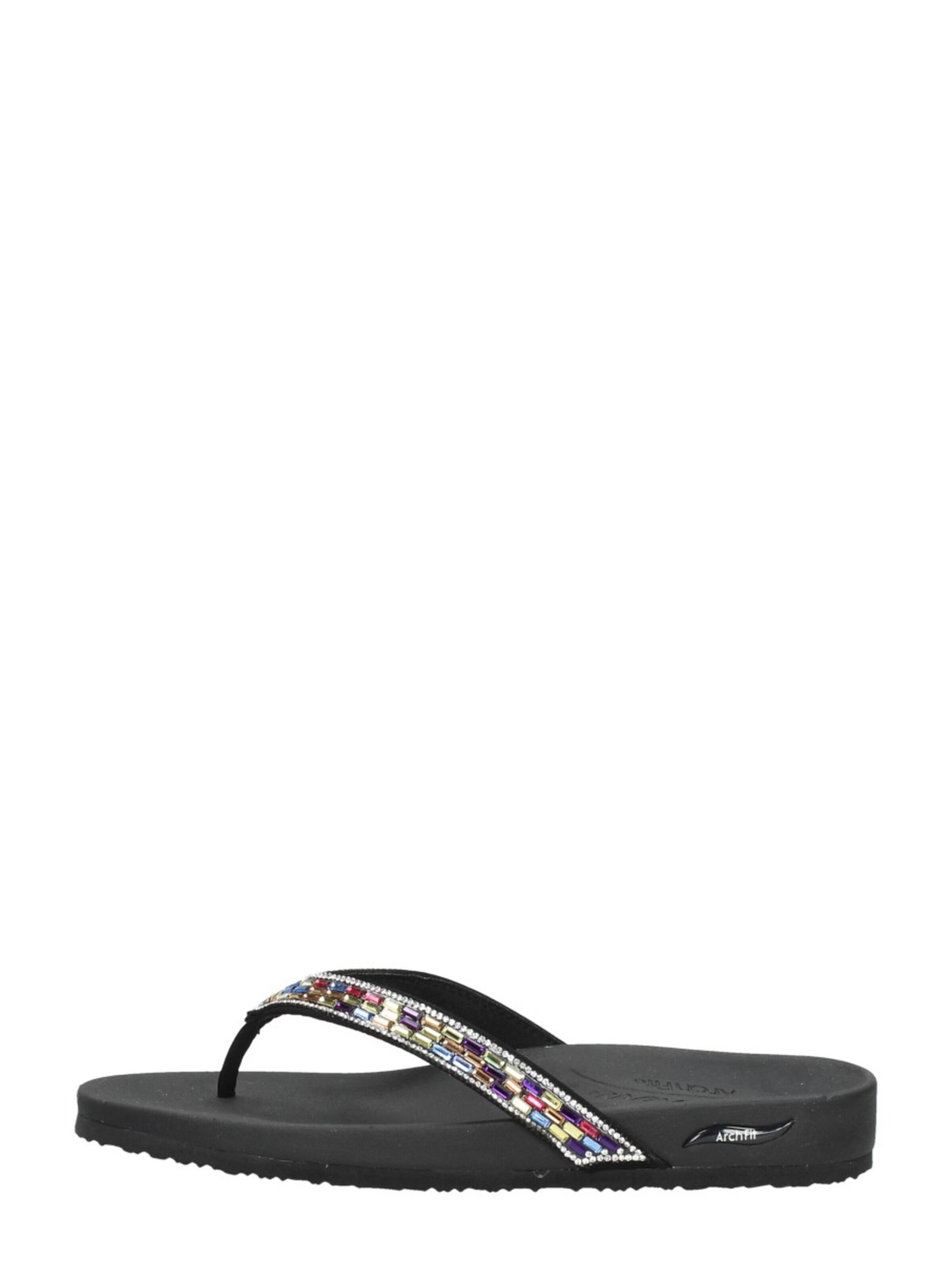 SKECHERS Teenslipper 'Arch Fit Meditation' in Zwart
